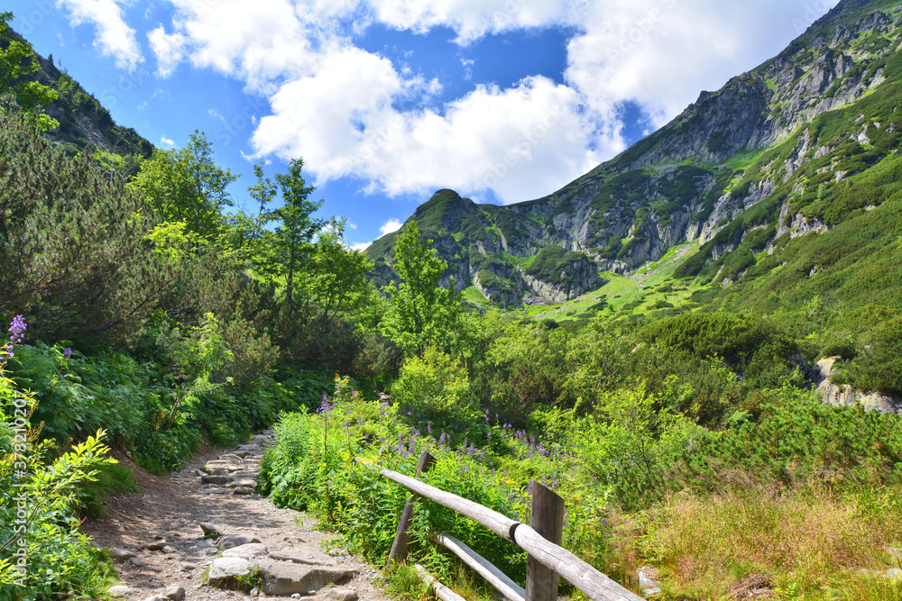 Tatra Mountains trail.