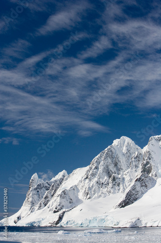 Mountain Peaks  Lemaire Channel  Antarctica