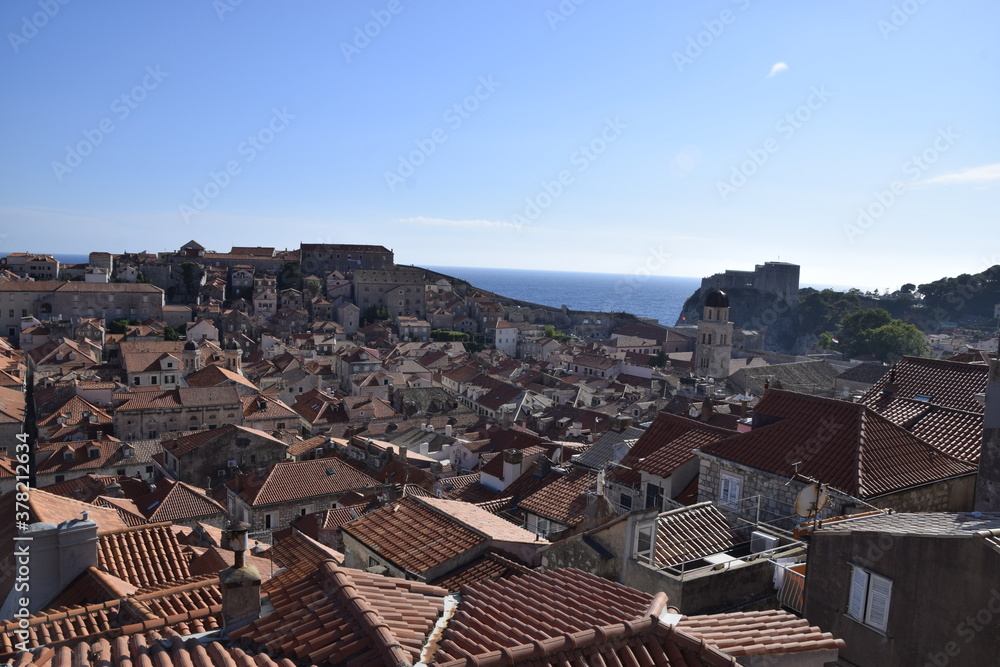 Rooftops in the old town of Dubrovnik