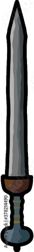hand drawn roman gladius