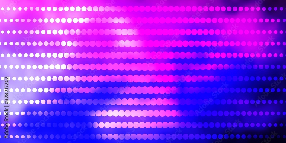 Naklejka premium Light Pink, Blue vector backdrop with circles. Modern abstract illustration with colorful circle shapes. Pattern for business ads.