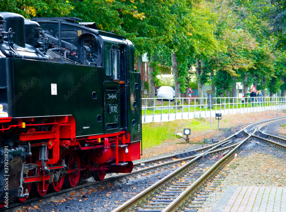 Fototapeta premium old steam locomotive