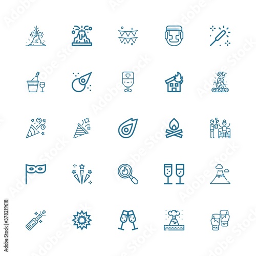 Editable 25 explosion icons for web and mobile