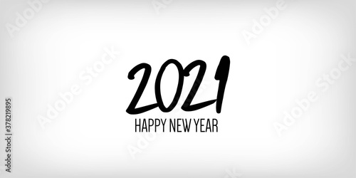 Black and White 2021 Frame Graphic 2021 Icon Texture. Happy New Year 