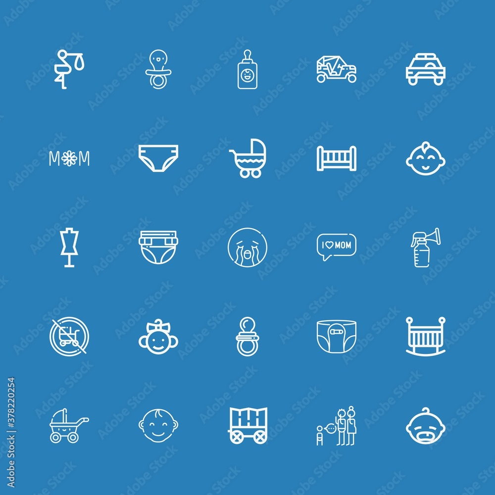 Editable 25 infant icons for web and mobile Editable 25 infant icons for web and mobile