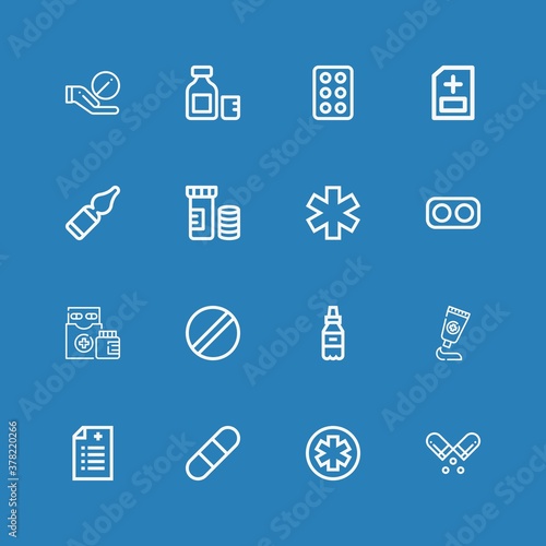 Wallpaper Mural Editable 16 prescription icons for web and mobile Torontodigital.ca