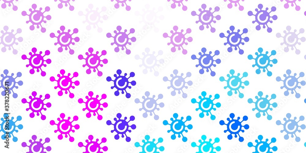 Light Pink, Blue vector texture with disease symbols. Light Pink, Blue vector texture with disease symbols.