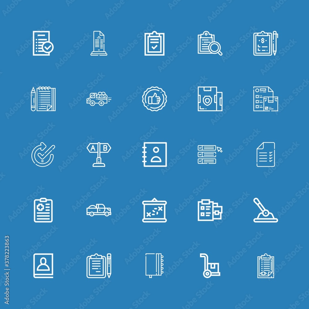 Editable 25 checklist icons for web and mobile Editable 25 checklist icons for web and mobile