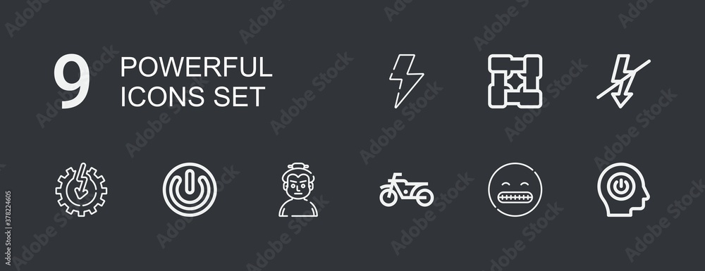 Editable 9 powerful icons for web and mobile Editable 9 powerful icons for web and mobile
