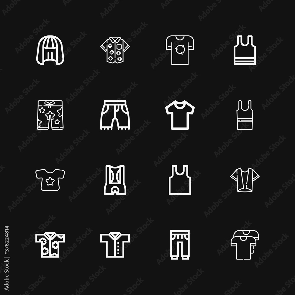 Editable 16 short icons for web and mobile Editable 16 short icons for web and mobile