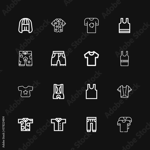 Editable 16 short icons for web and mobile