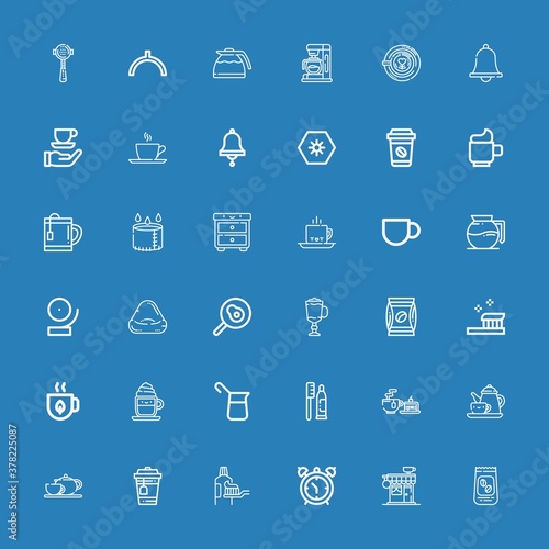 Editable 36 morning icons for web and mobile