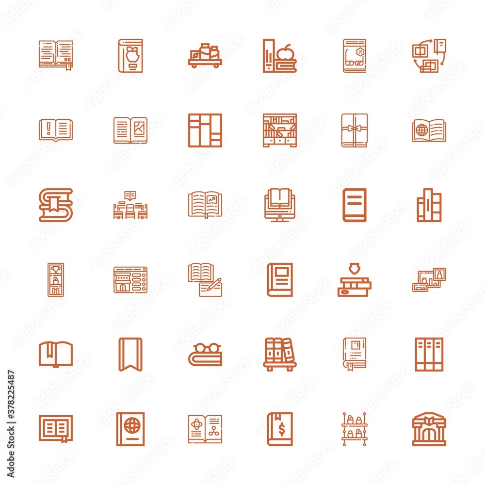 Editable 36 encyclopedia icons for web and mobile Editable 36 encyclopedia icons for web and mobile