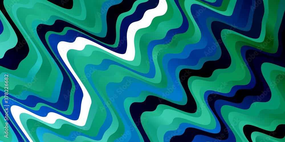 Light Blue, Green vector backdrop with circular arc. Colorful illustration in circular style with lines. Pattern for ads, commercials. Light Blue, Green vector backdrop with circular arc. Colorful illustration in circular style with lines. Pattern for ads, commercials.