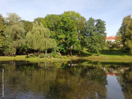 Peaceful and colorful park 
