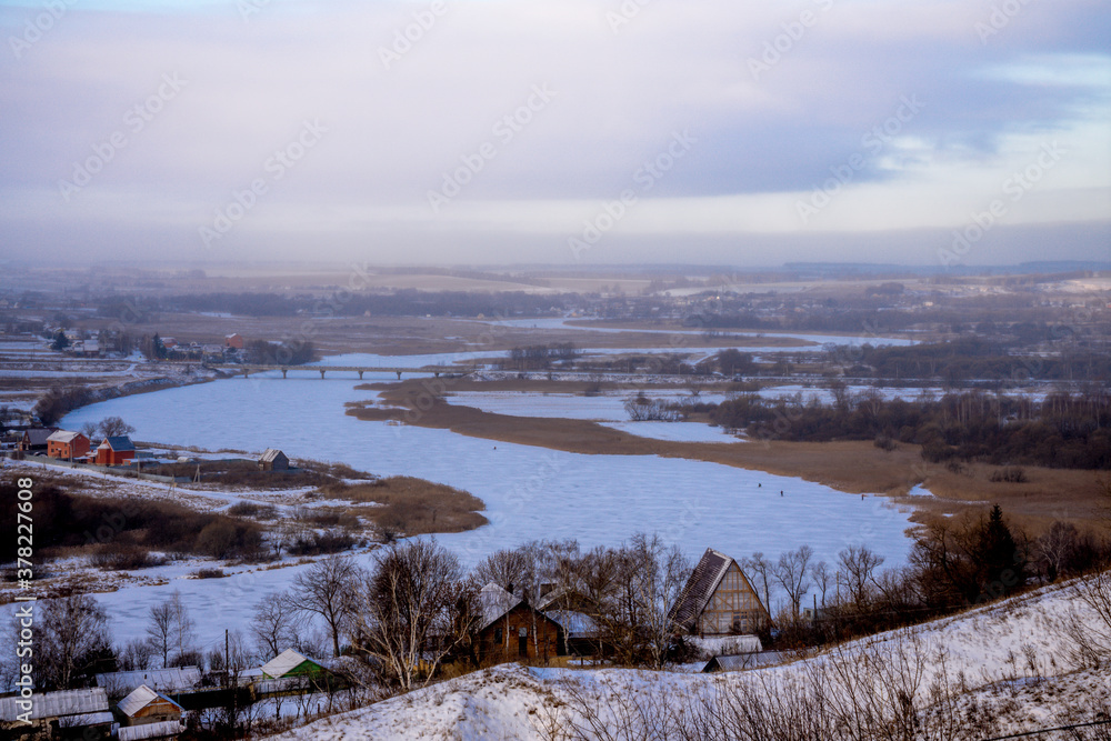 river in winter