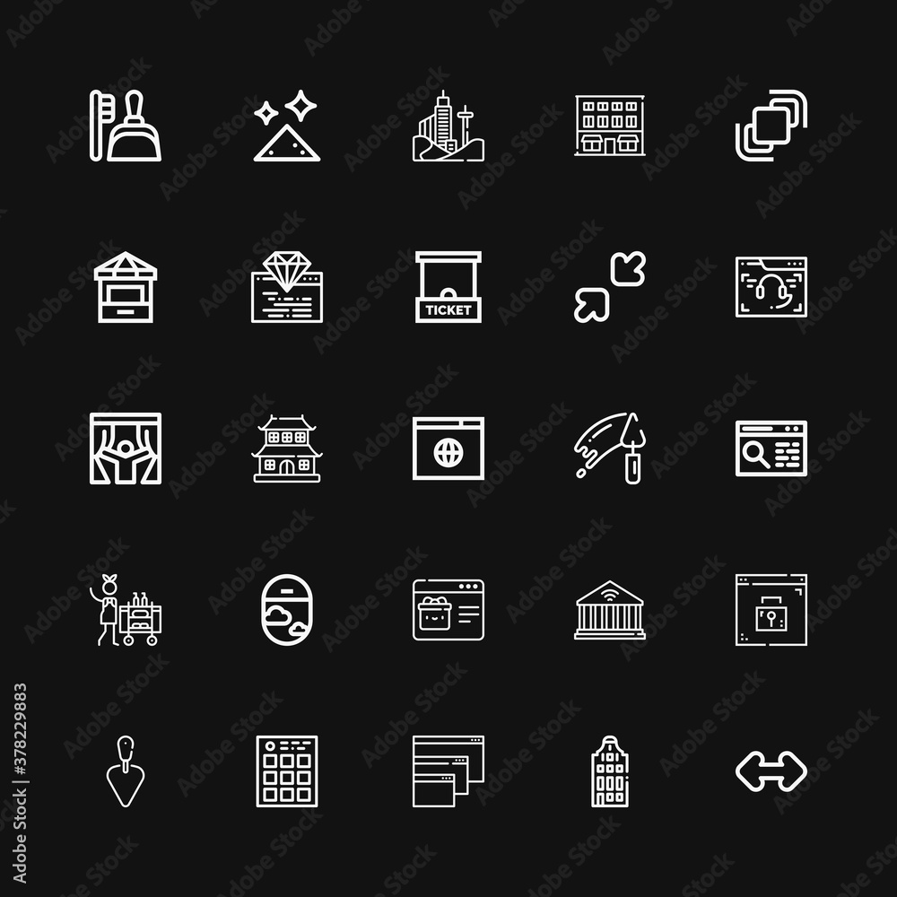 Editable 25 window icons for web and mobile Editable 25 window icons for web and mobile