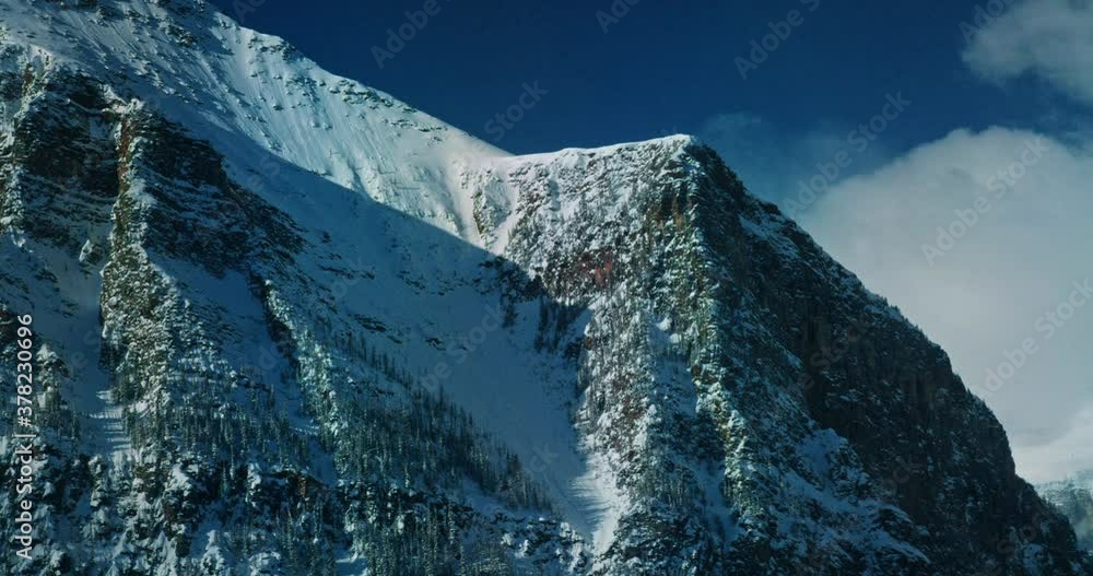 Low angle, mountainside in Banff National Park Stock Video Adobe Stock