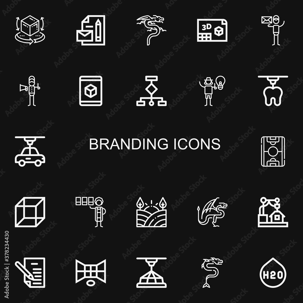 Editable 22 branding icons for web and mobile Editable 22 branding icons for web and mobile