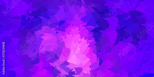 Dark purple vector polygonal background.