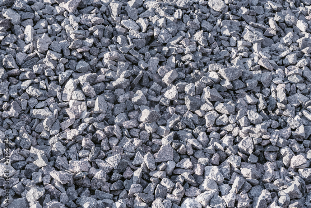 Small gray stones. Small gray stones.