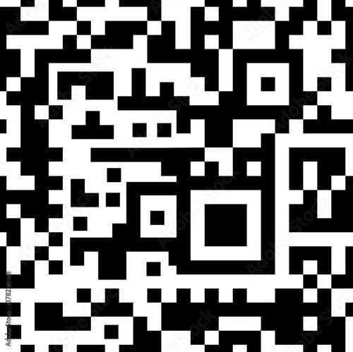 Seamless pattern abstract digital code scanner barcode template