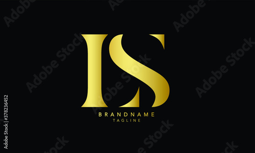 Alphabet letters Initials Monogram logo LS, SL, L and S photo