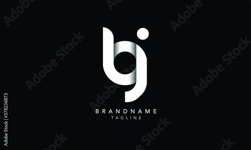 Alphabet letters Initials Monogram logo BJ, JB, B and J