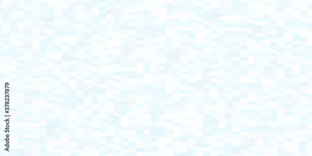Light BLUE vector pattern in square style. Rectangles with colorful gradient on abstract background. Template for cellphones.