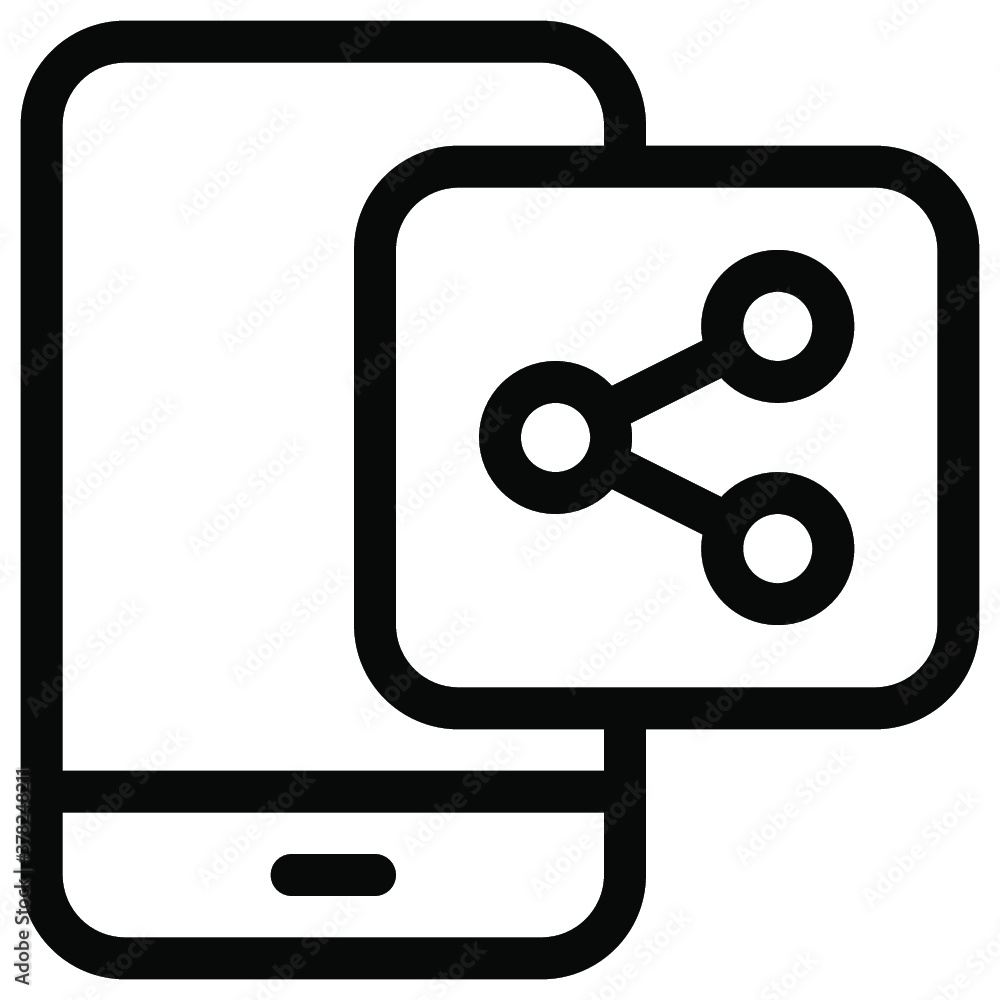 Smartphone icon. line icon. vector icon. vector illustration Smartphone icon. line icon. vector icon. vector illustration