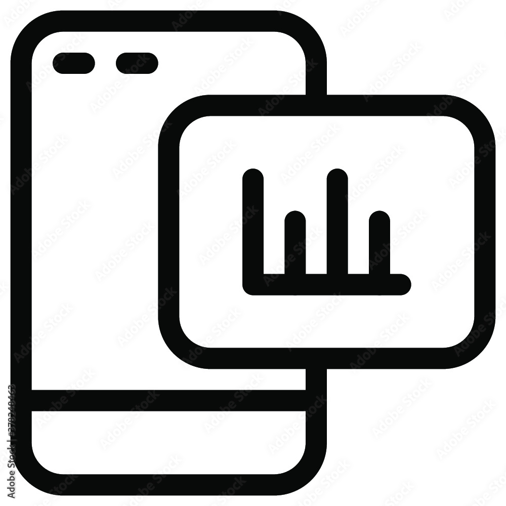 Smartphone icon. line icon. vector icon. vector illustration Smartphone icon. line icon. vector icon. vector illustration