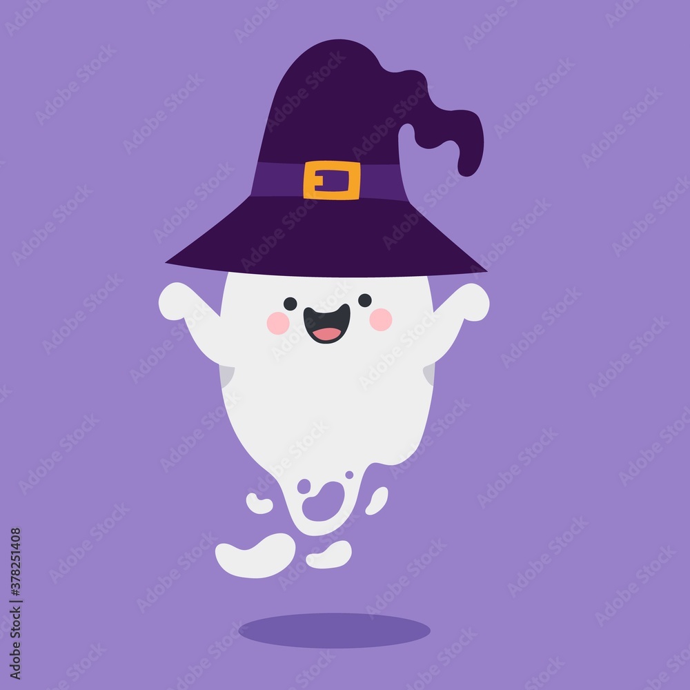 Cute Hand Drawn Cartoon Character Funny Ghost. Good to use for Fantasy or Halloween Content. Suitable for Children Kids Book, Mascot, Character, Cards, Sticker, T-Shirt. Flat Design Illustration. Cute Hand Drawn Cartoon Character Funny Ghost. Good to use for Fantasy or Halloween Content. Suitable for Children Kids Book, Mascot, Character, Cards, Sticker, T-Shirt. Flat Design Illustration.