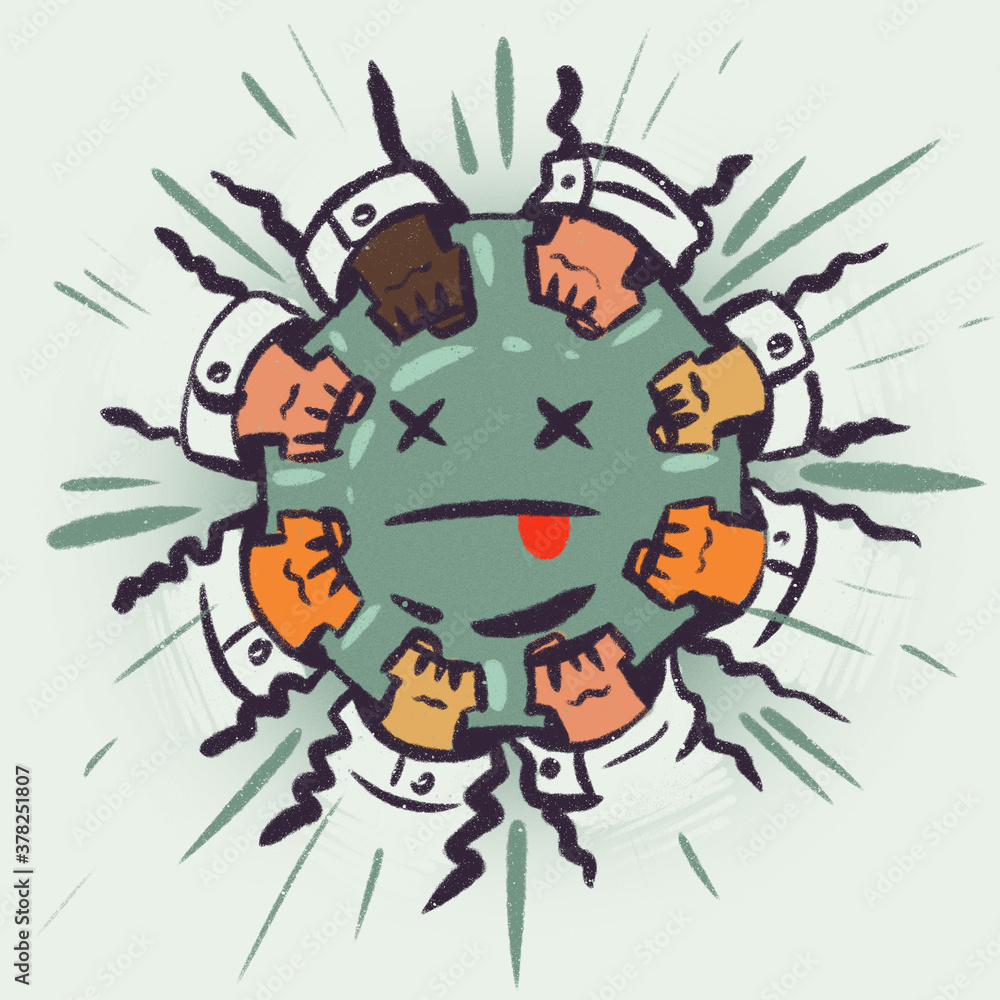 Médicos y doctores combatiendo el coronavirus covid19 Médicos y doctores combatiendo el coronavirus covid19