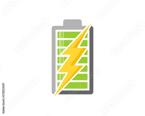 Electrical symbol inside the battery