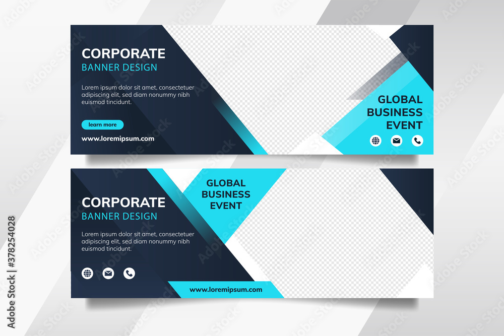 Business banner design template Business banner design template
