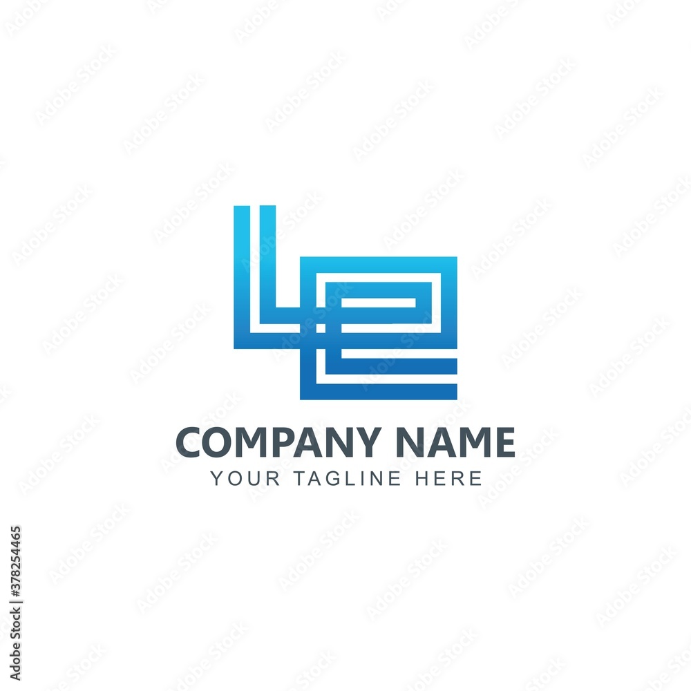 Initial LE Logo Design inspiration vector Initial LE Logo Design inspiration vector