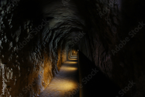 Inside tunnel
