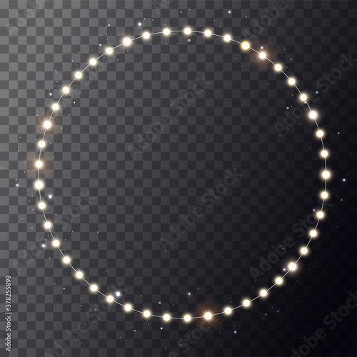 Christmas light garland