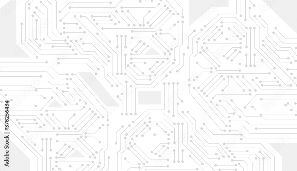 Obraz premium High-tech technology background. Circuit board vector design illustration.