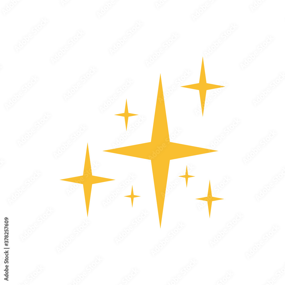Obraz premium Vector Isolated Gold Sparkle Illustration