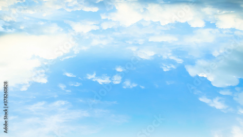 White cloud and blue sky in sunny day texture background 