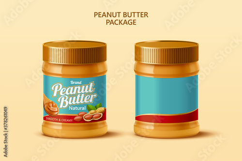 Peanut butter mockup template