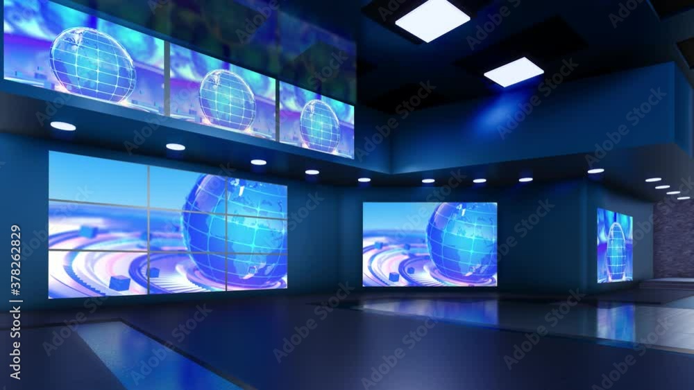3D Virtual TV Studio News 3D Virtual TV Studio News