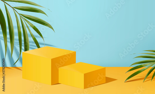Tropical background for product
