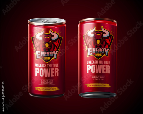 Energy drink cans