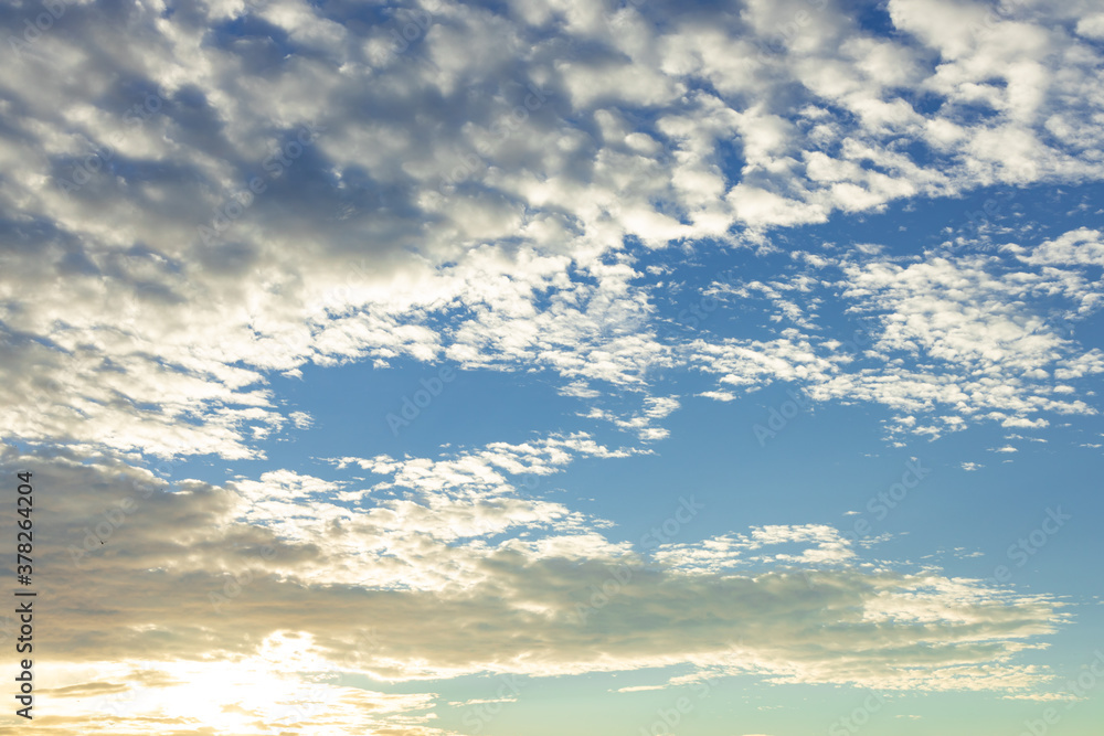 Obraz premium うろこ雲 秋空