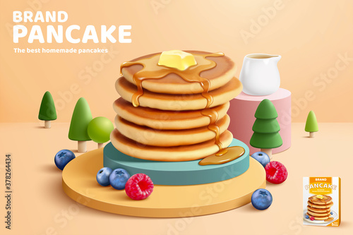 Pancake mix banner ads
