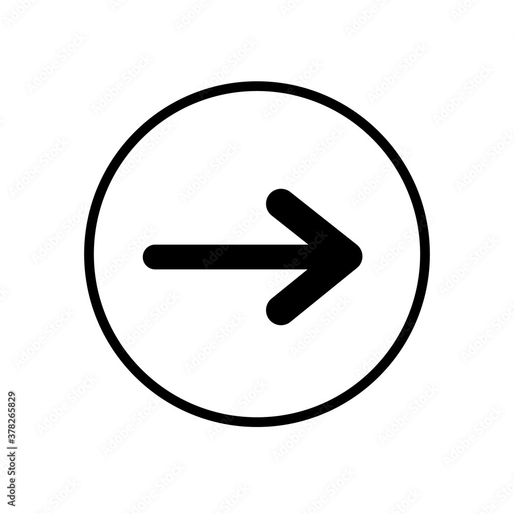 Arrow Icon in trendy flat style isolated on grey background Arrow Icon in trendy flat style isolated on grey background