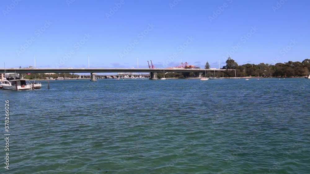 View across the Swan River, Perth towards Fremantle View across the Swan River, Perth towards Fremantle