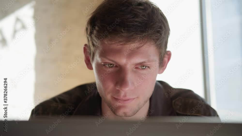 Modern man works or communicates using the Internet and technology Modern man works or communicates using the Internet and technology
